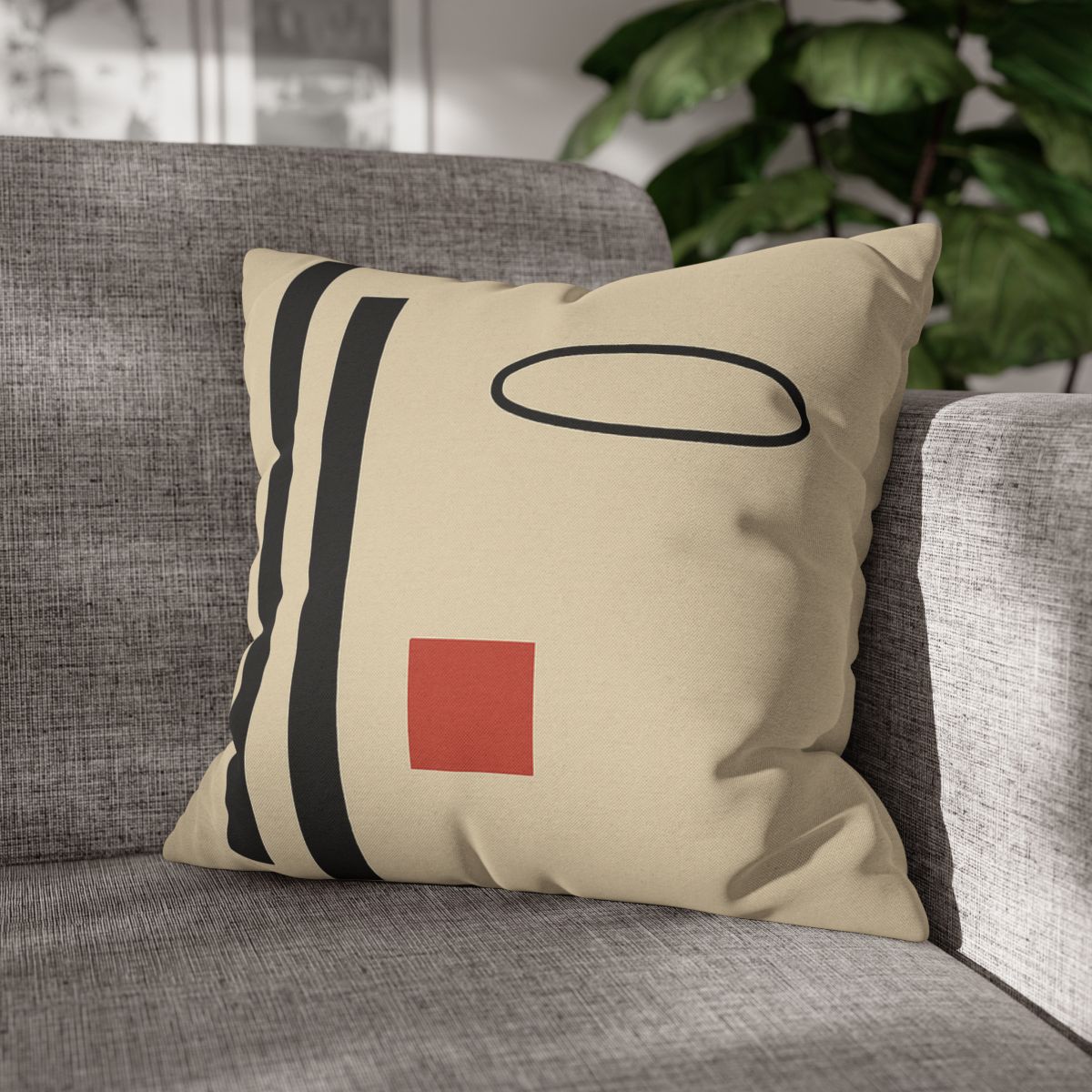 Aligned Posts With Floating Oval personalized pillow covers