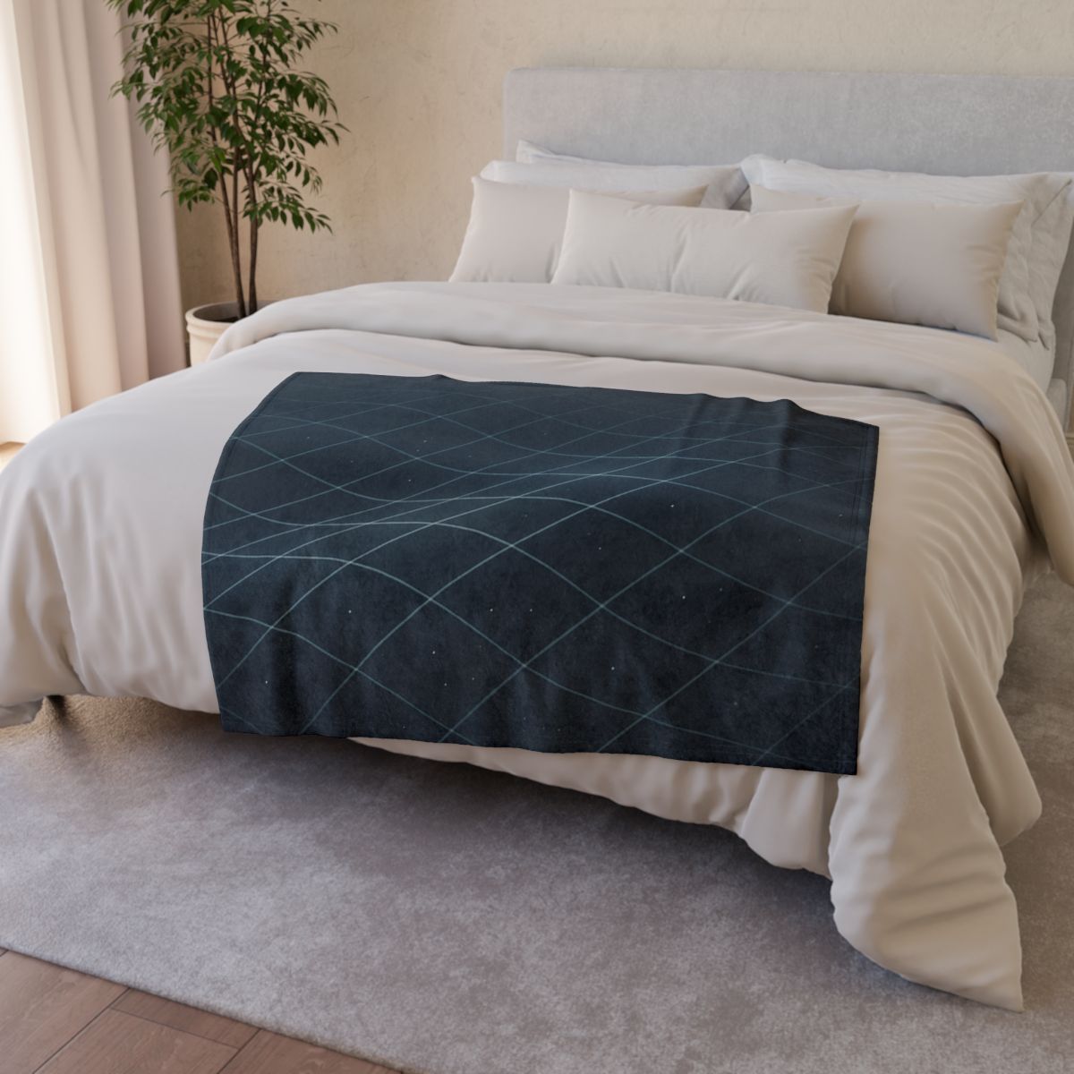 Gravity Tidal Lattice designer printed blankets