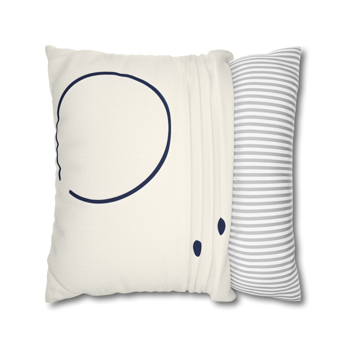 Orbiting Arc And Twin Dots designer print pillow cases