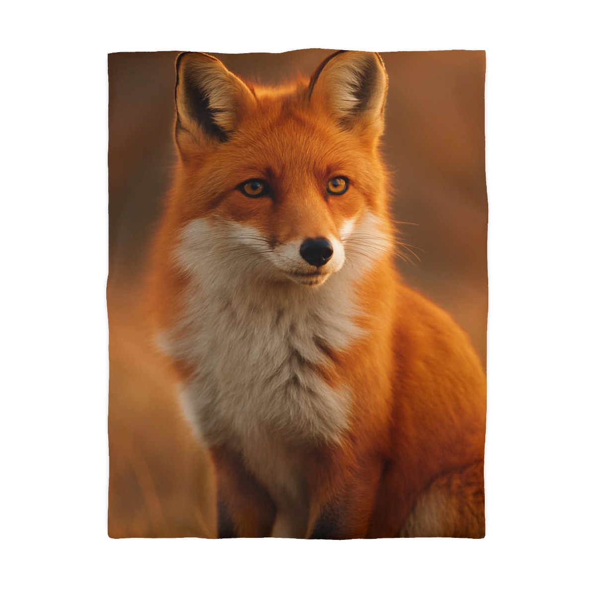 Crimson Whisper Red Fox stylish duvet covers