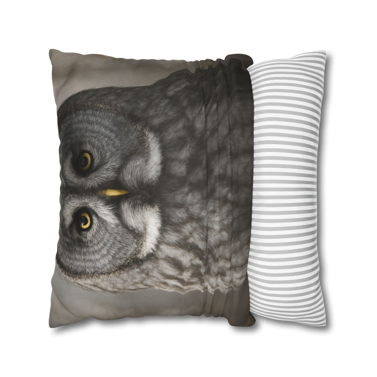 Frost Note Great Gray Owl personalized pillow covers