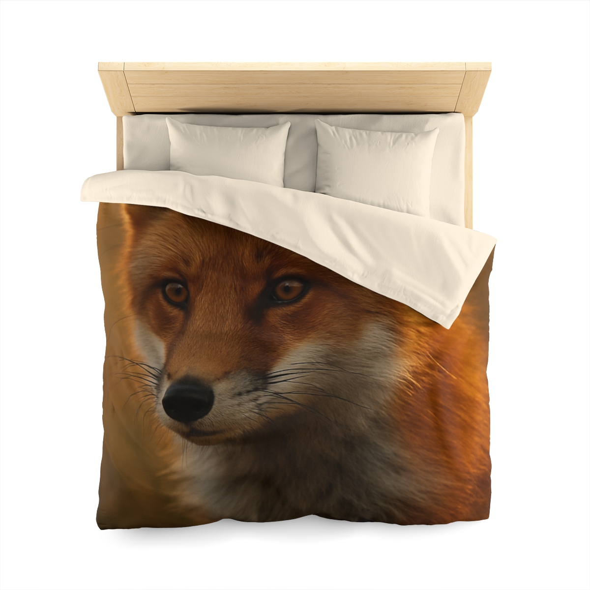 Crimson Whisper Red Fox custom duvets