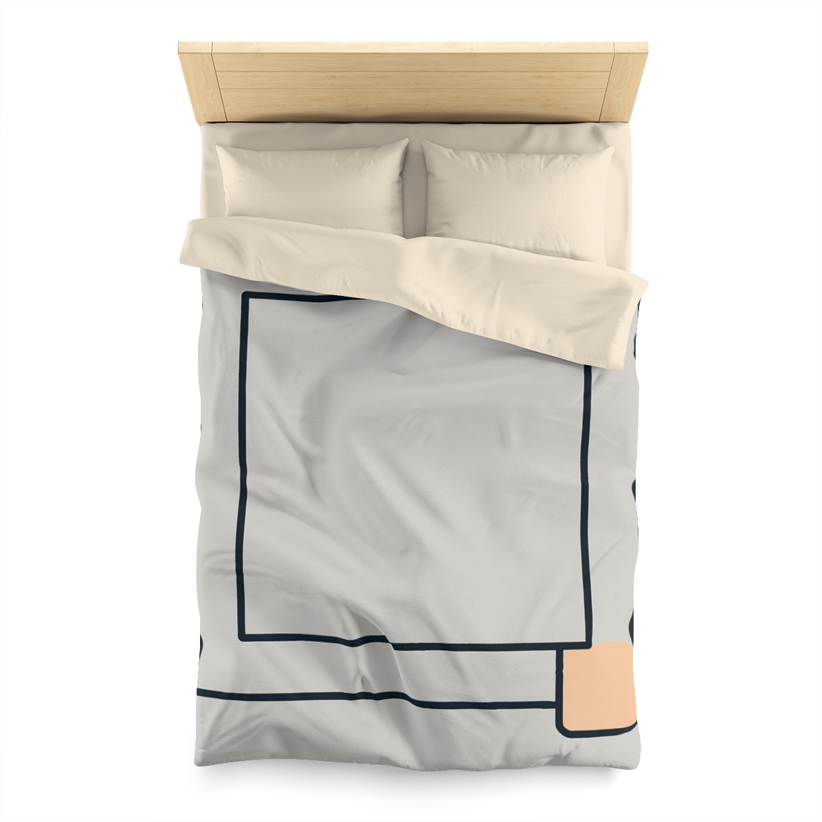 Nested Frame With Open Corner personalized bedding duvets