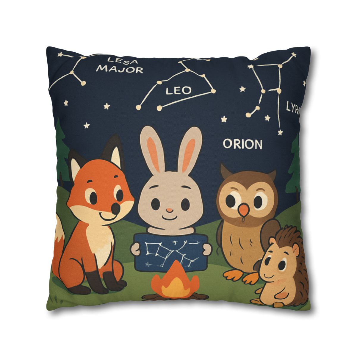 Constellation Campfire Critters comfortable bedding pillow covers