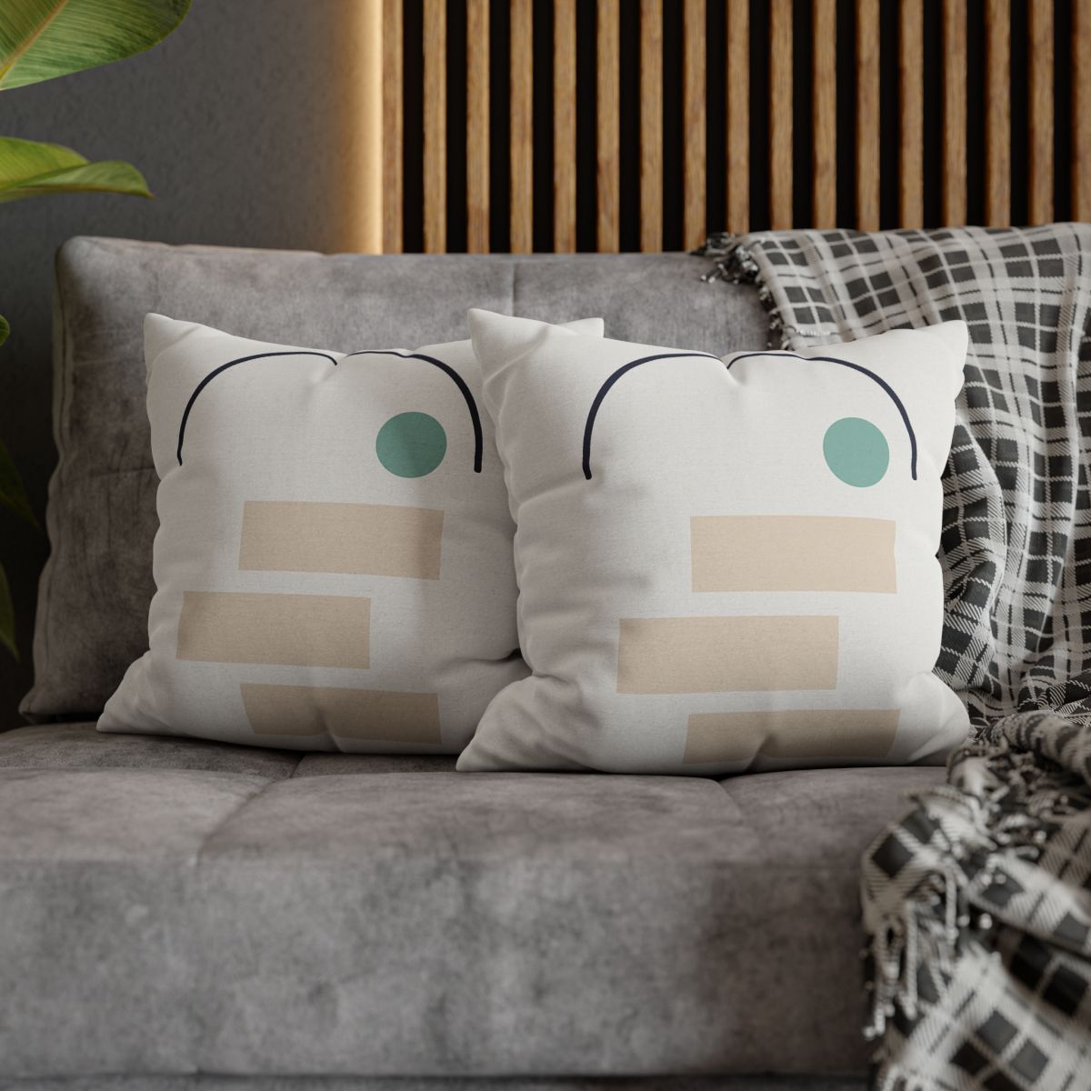 Quiet Arc With Stepped Blocks unique gift pillow cases