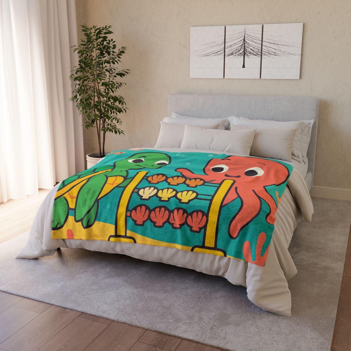 Coral Reef Codebreakers soft fleece blankets