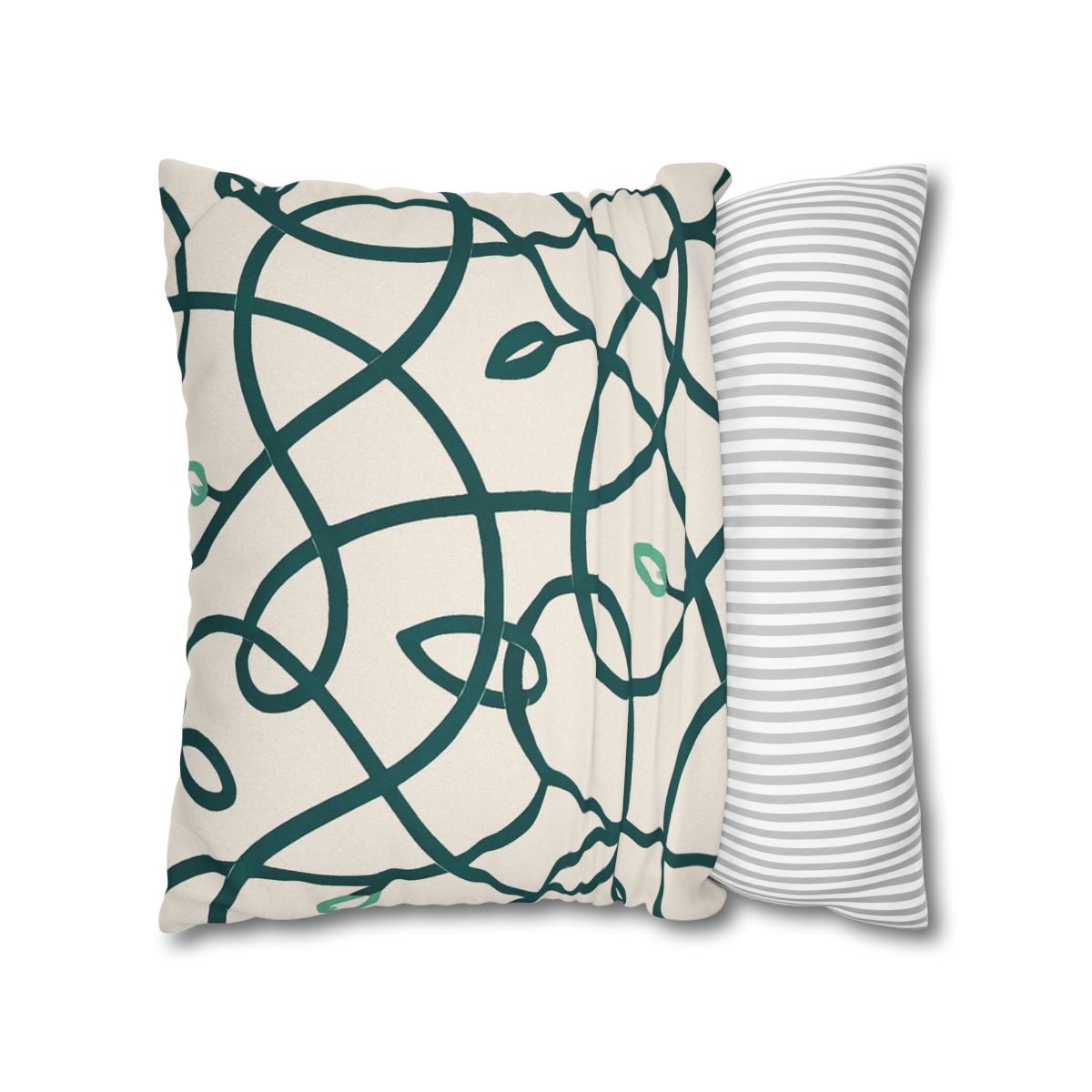Vine Circuit Interlace personalized pillow covers
