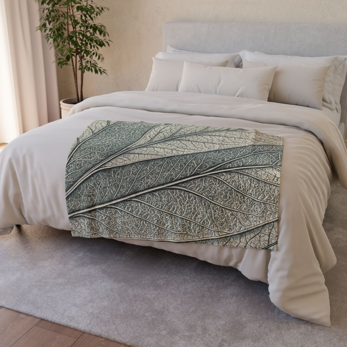 Vein Map Filigree designer printed blankets