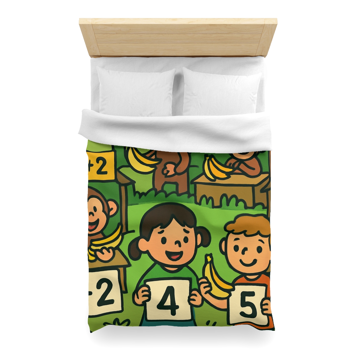 Jungle Math Monkey Market warm winter duvets