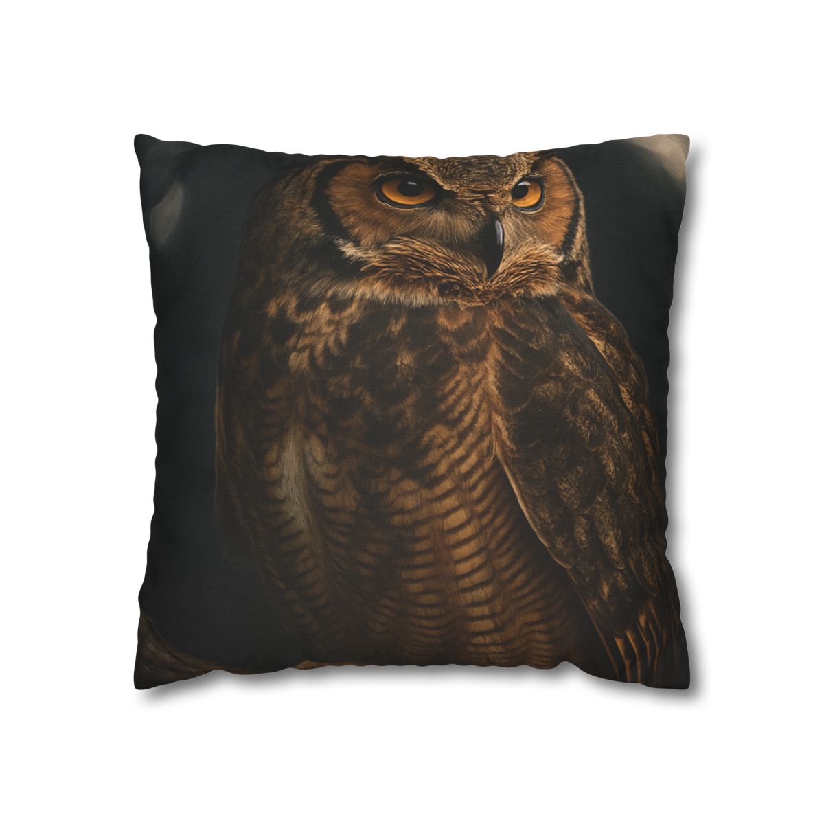 Starlit Perch Great Horned Owl soft cotton pillow cases
