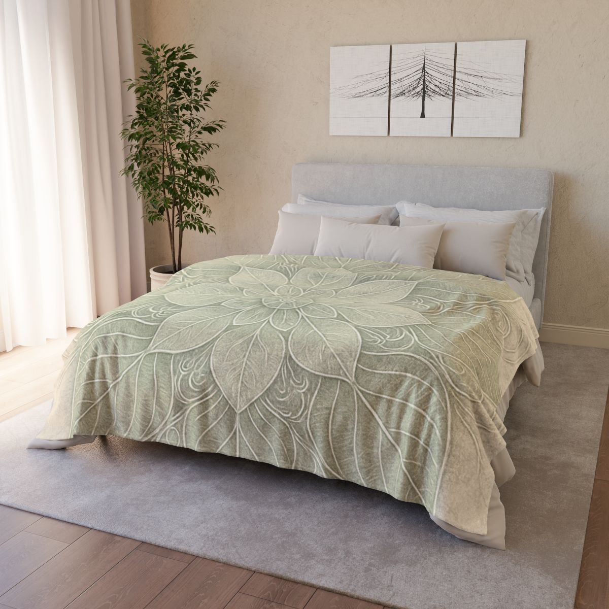 Vein Lace Mandala designer printed blankets
