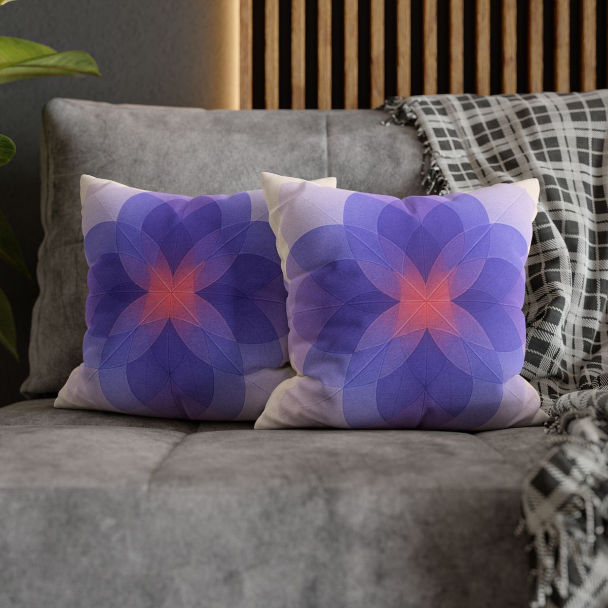 Petal Prism Overlap custom pillow cases