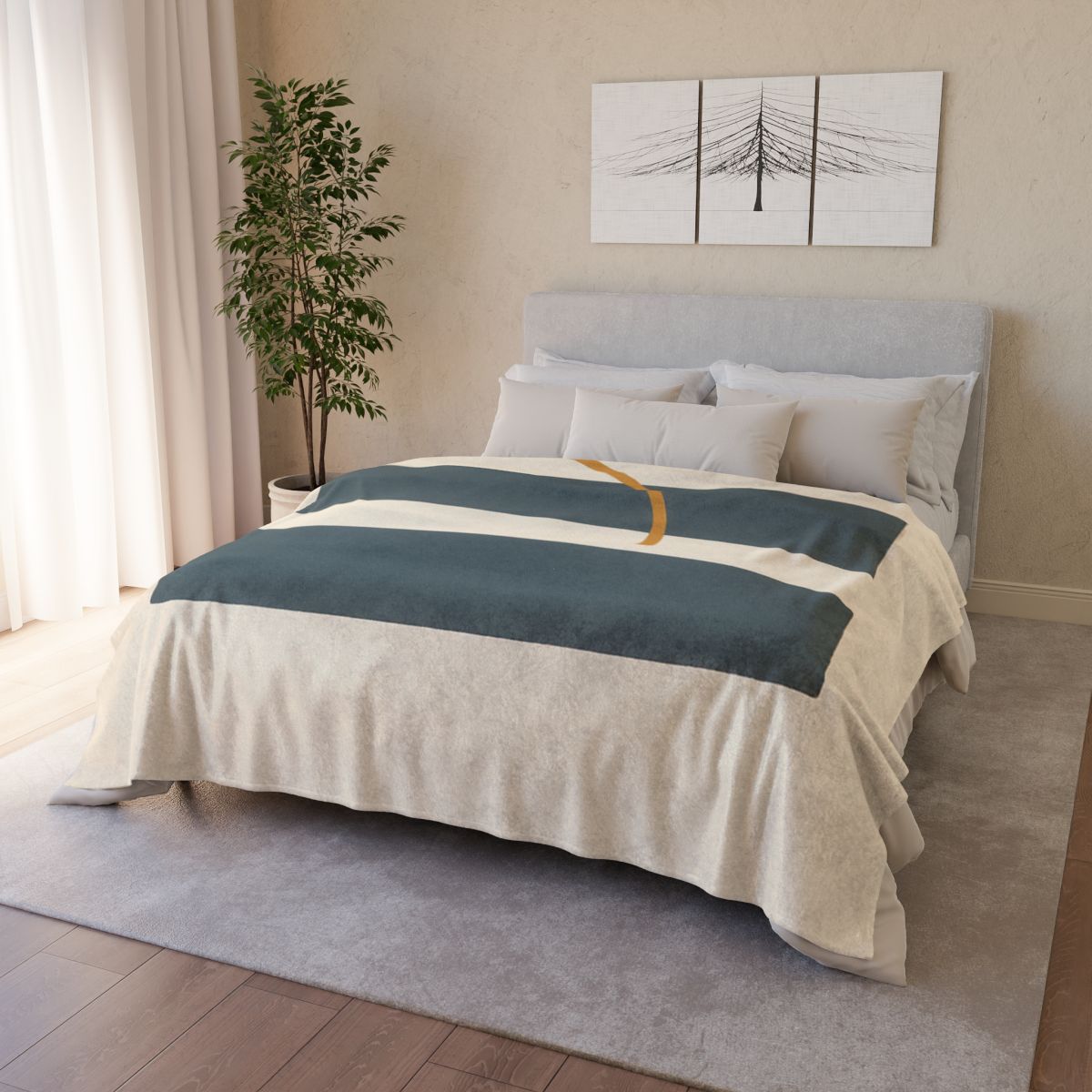 Split Bar And Resting Arc soft fleece blankets