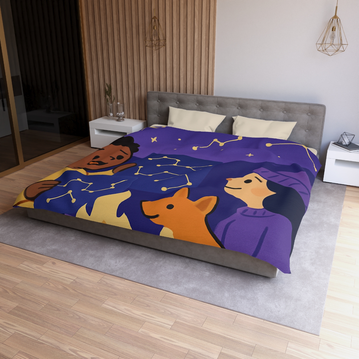 Constellation Camping soft comforter duvets