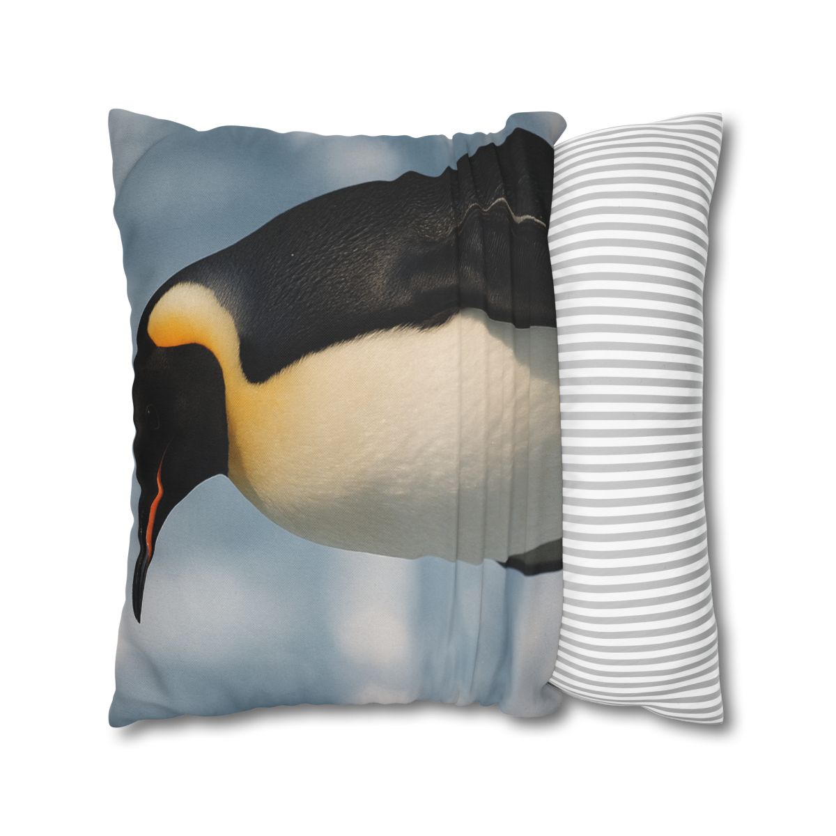 Aurora Drift Emperor Penguin stylish decorative pillowcases