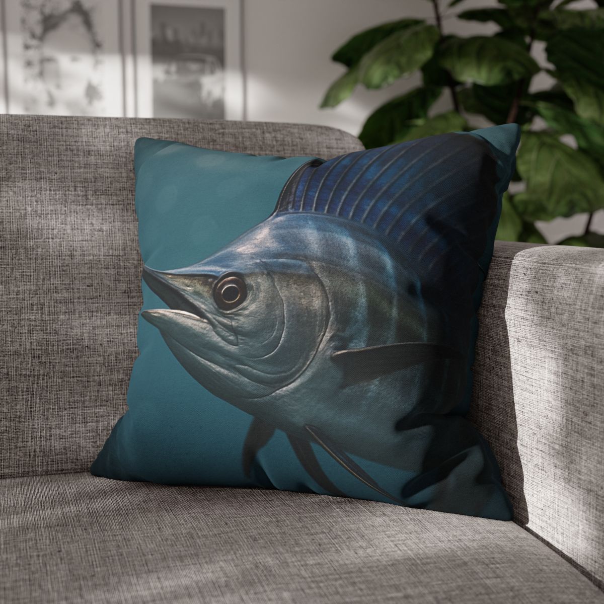 Prismatic Surge Sailfish designer print pillow cases