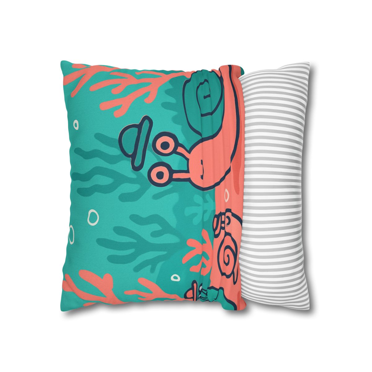 Coral City Snail Parade custom pillow cases