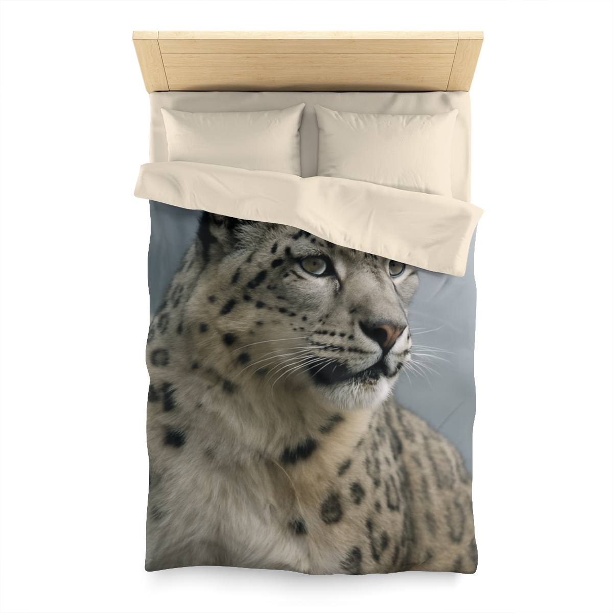Mountain Whisper Snow Leopard warm winter duvets