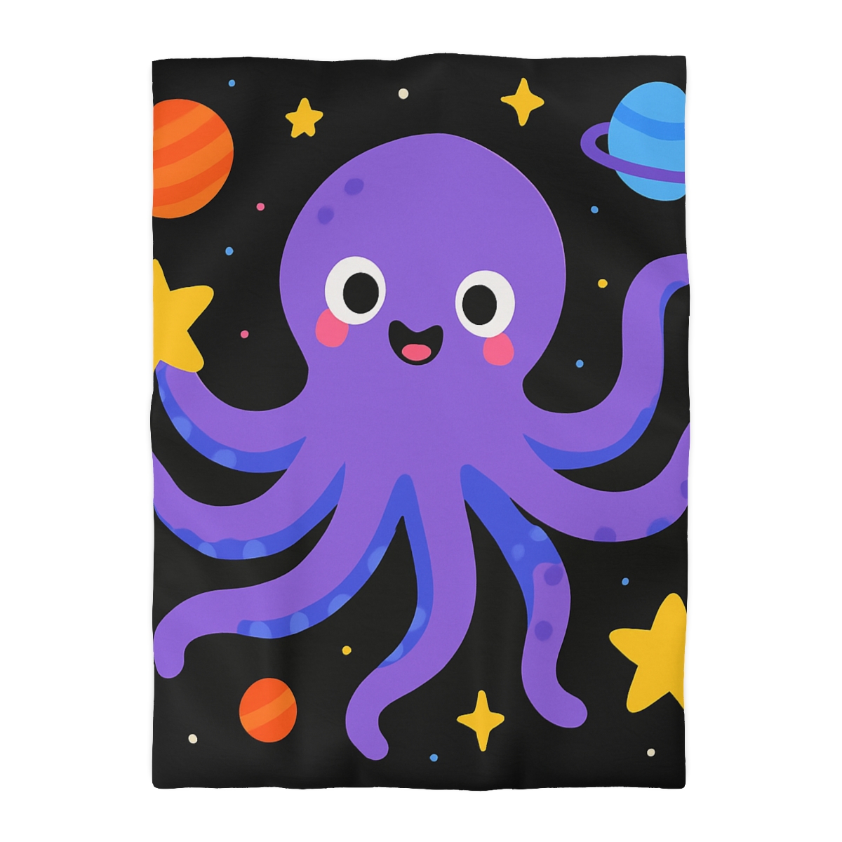 Friendly Space Octopus unique patterned duvets