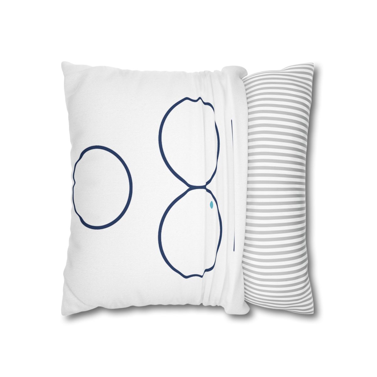 Triad Rings With Shared Tangent custom pillow cases