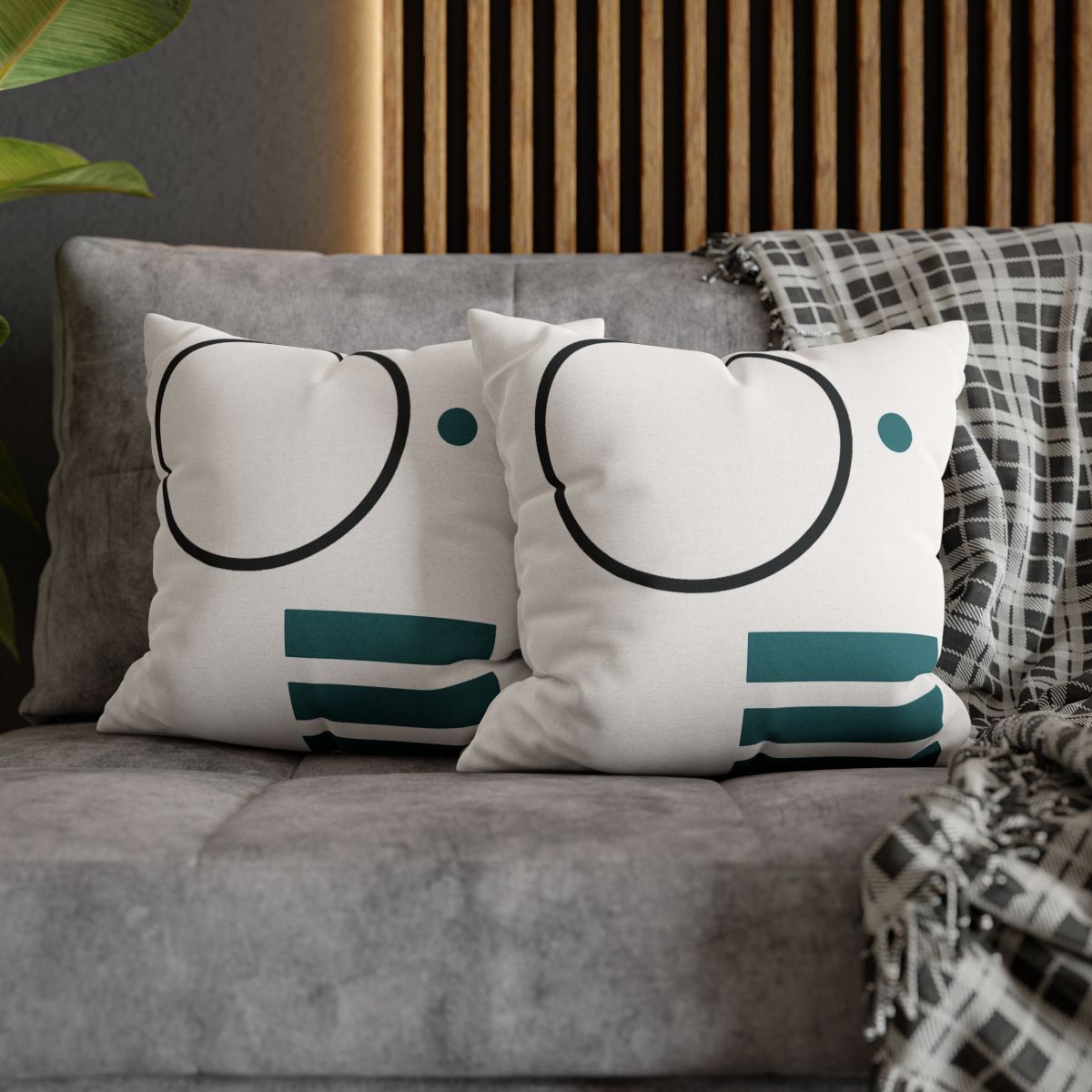 Orbiting Bars And Hollow Circle comfortable bedding pillow covers