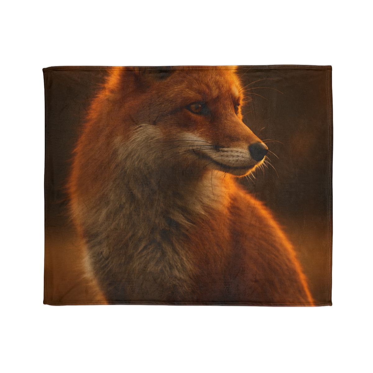 Crimson Whisper Red Fox decorative home blankets