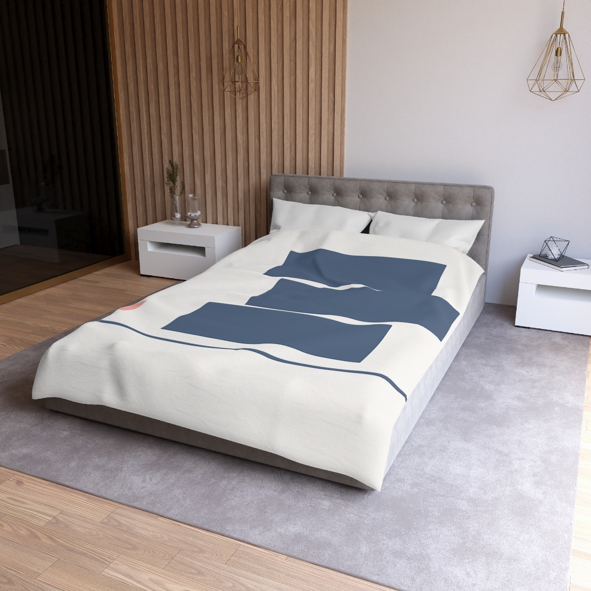 Balanced Rectangle Drift unique patterned duvets