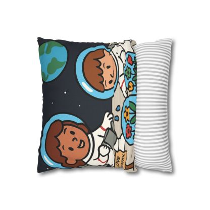 Gravity Garden On The Moon soft cotton pillow cases