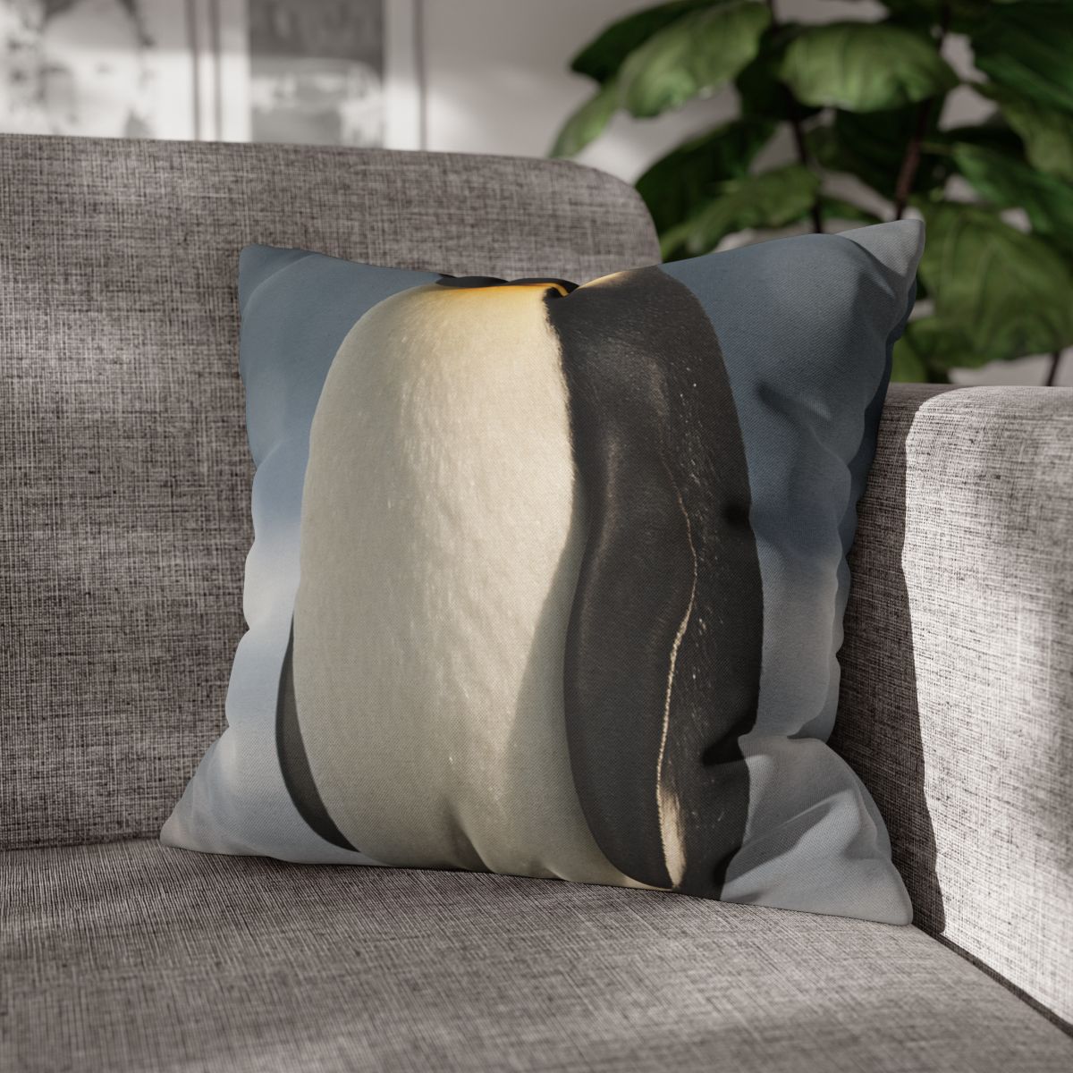 Aurora Drift Emperor Penguin stylish decorative pillowcases
