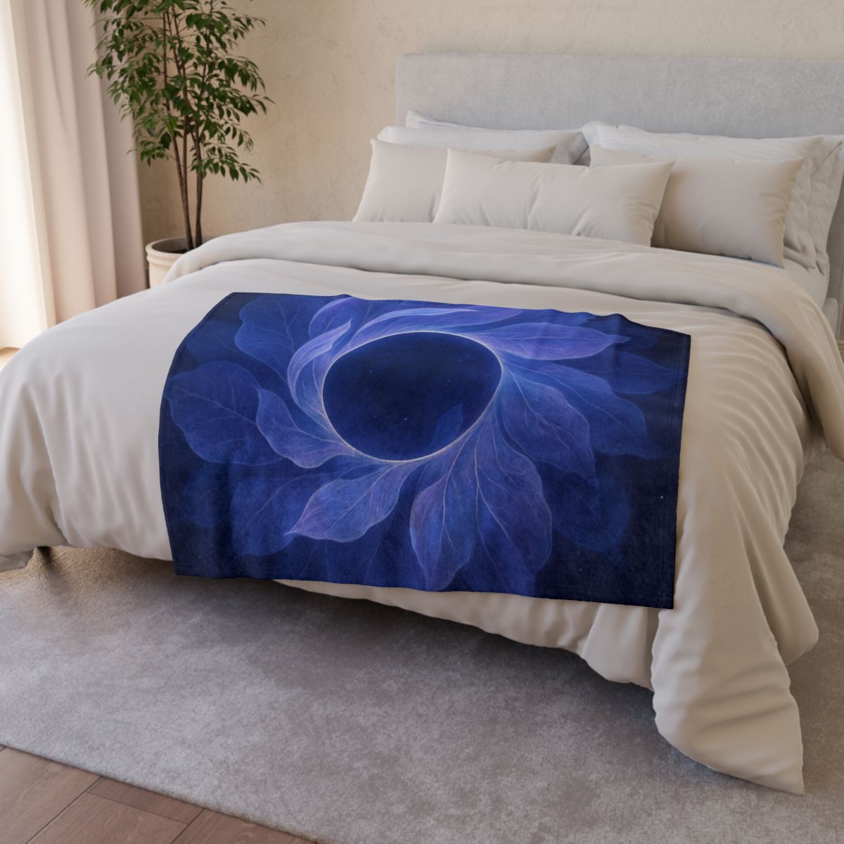 Nebula Petal Halo decorative home blankets