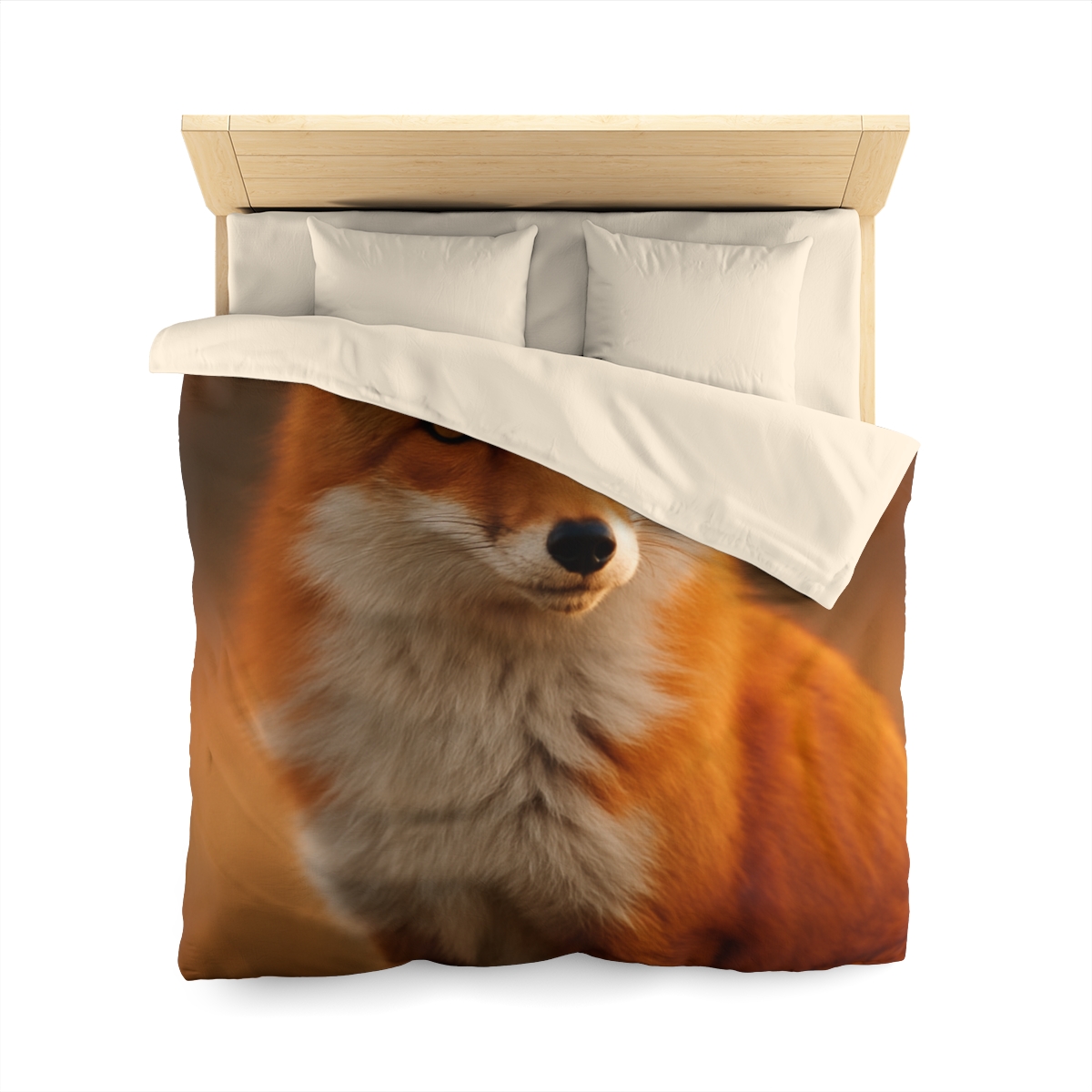 Crimson Whisper Red Fox stylish duvet covers