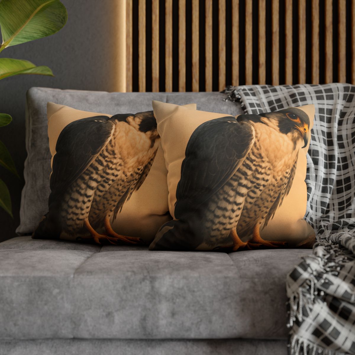 Solar Crest Peregrine Falcon trendy patterned pillow cases