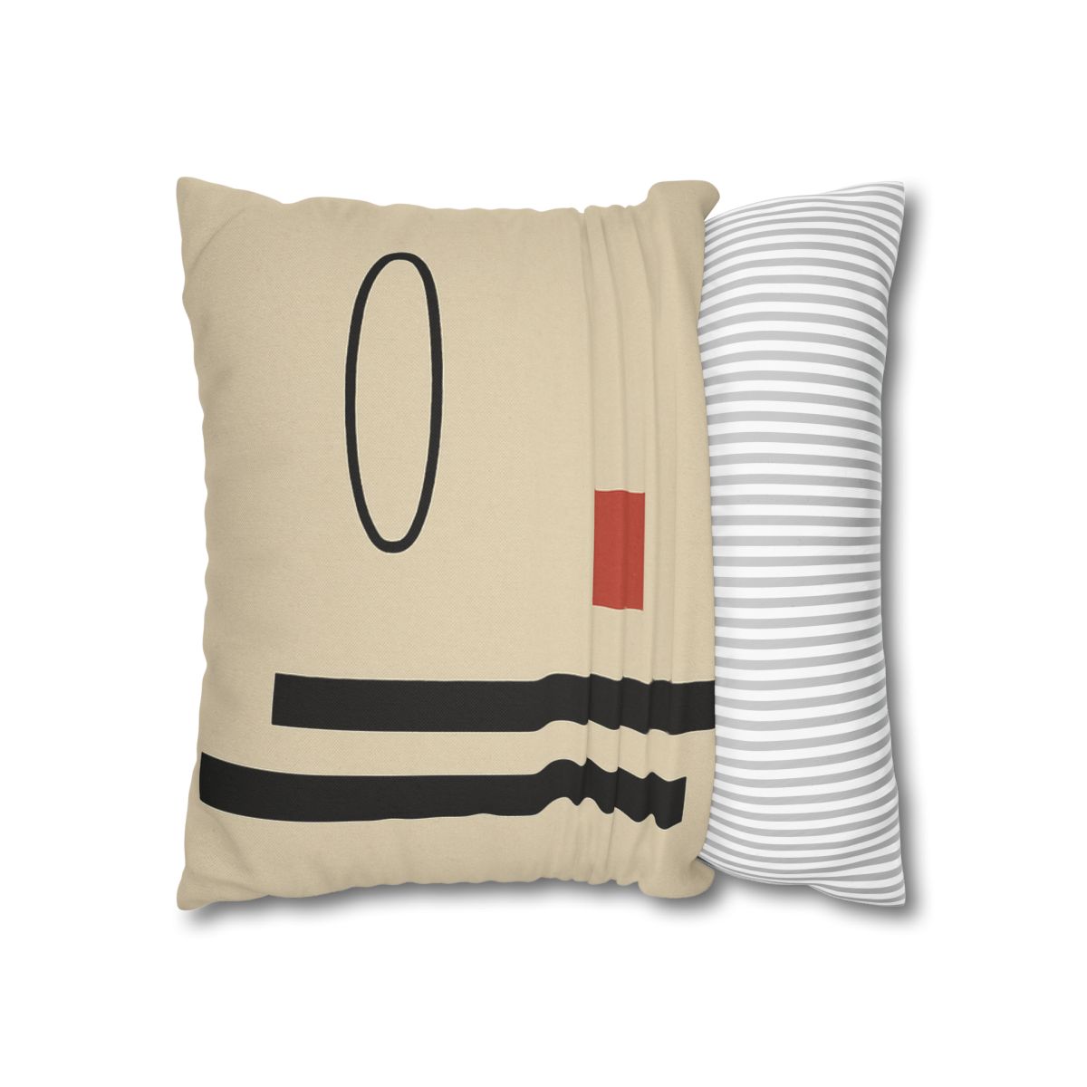 Aligned Posts With Floating Oval personalized pillow covers