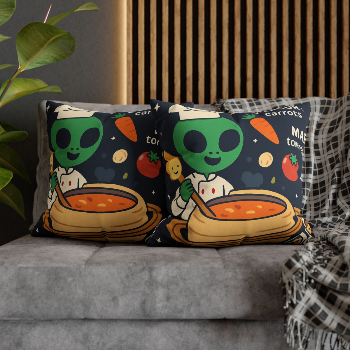 Solar System Soup Kitchen designer print pillow cases