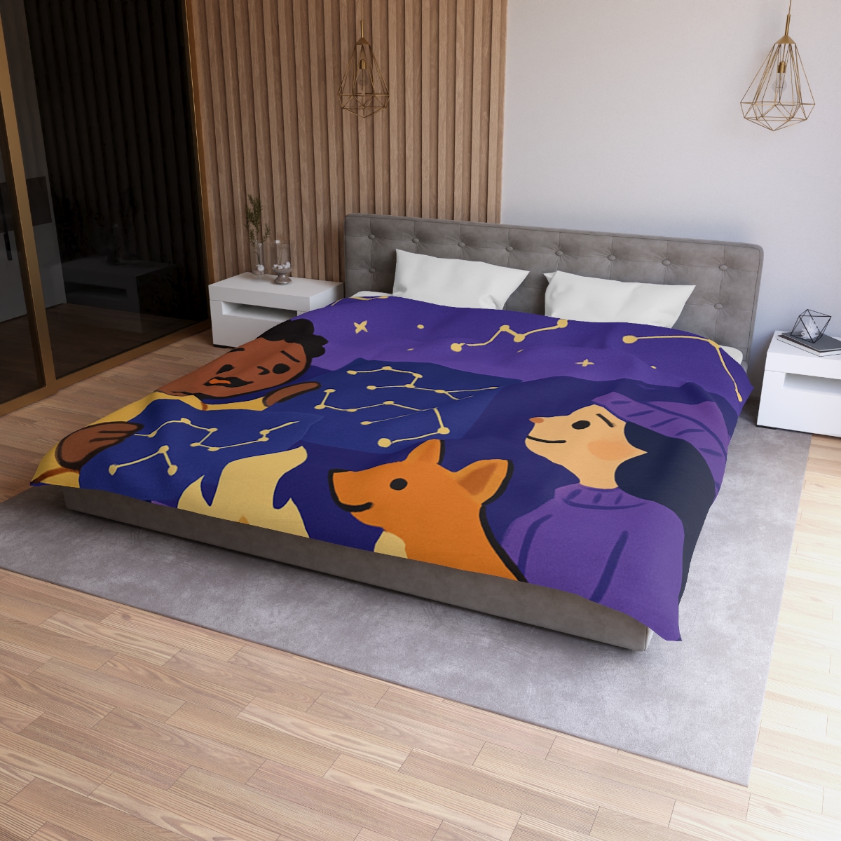 Constellation Camping soft comforter duvets