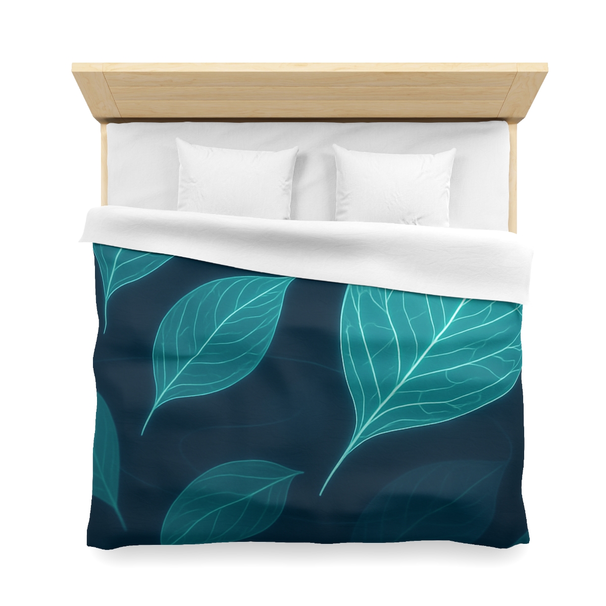 Orbiting Leaf Vein Circuit trendy bedroom duvets