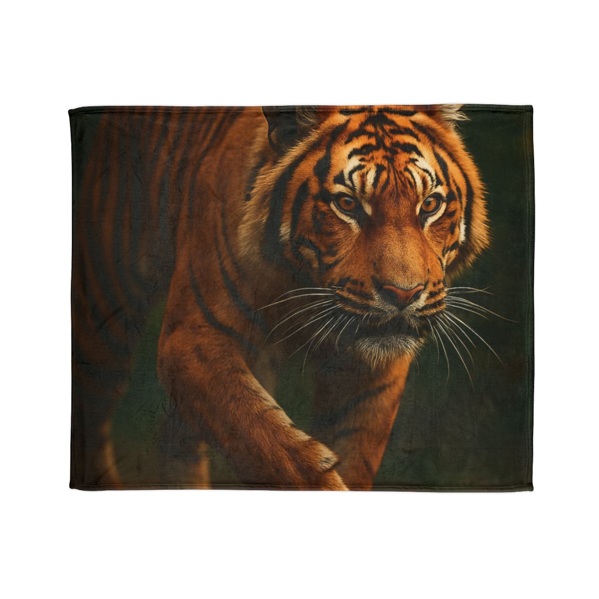 Forest Stalker Bengal Tiger stylish throw blankets