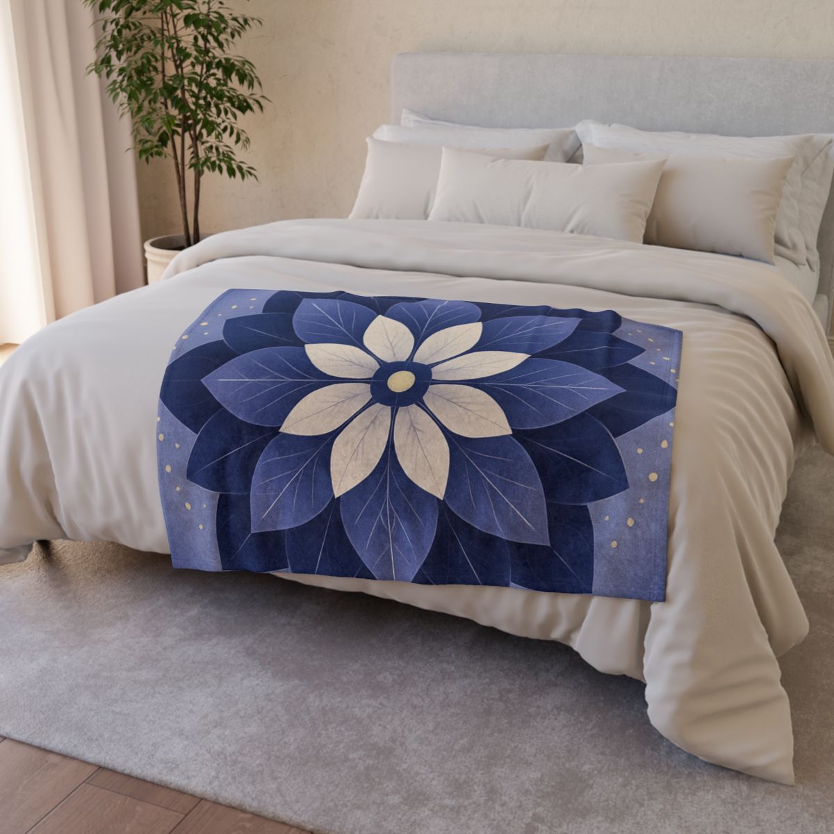 Petal Prism Mandala personalized cozy blankets