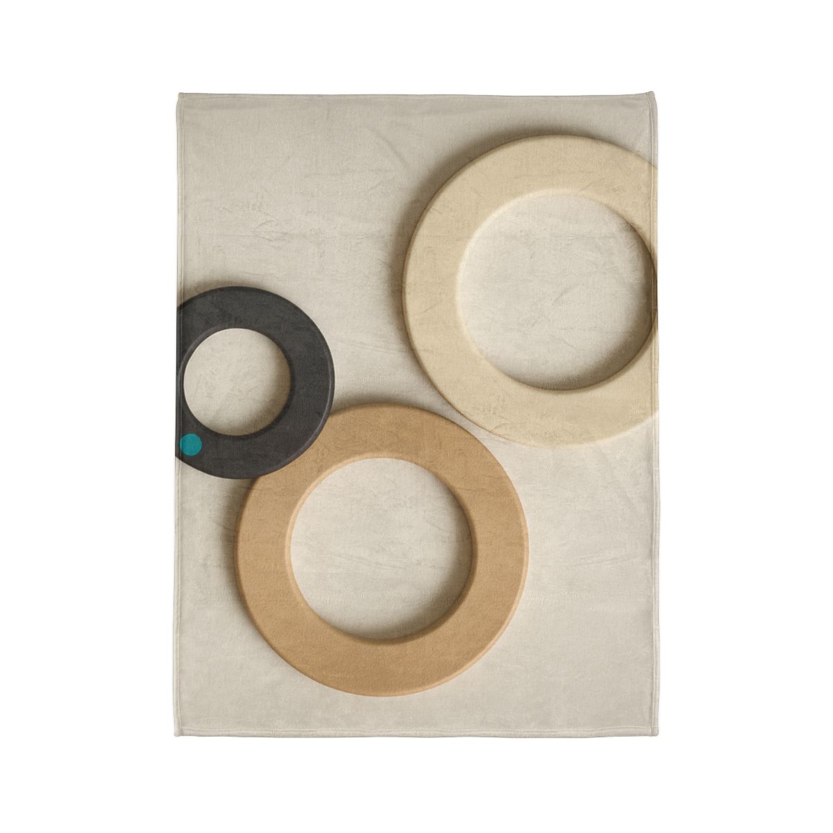 Three Balanced Rings personalized cozy blankets