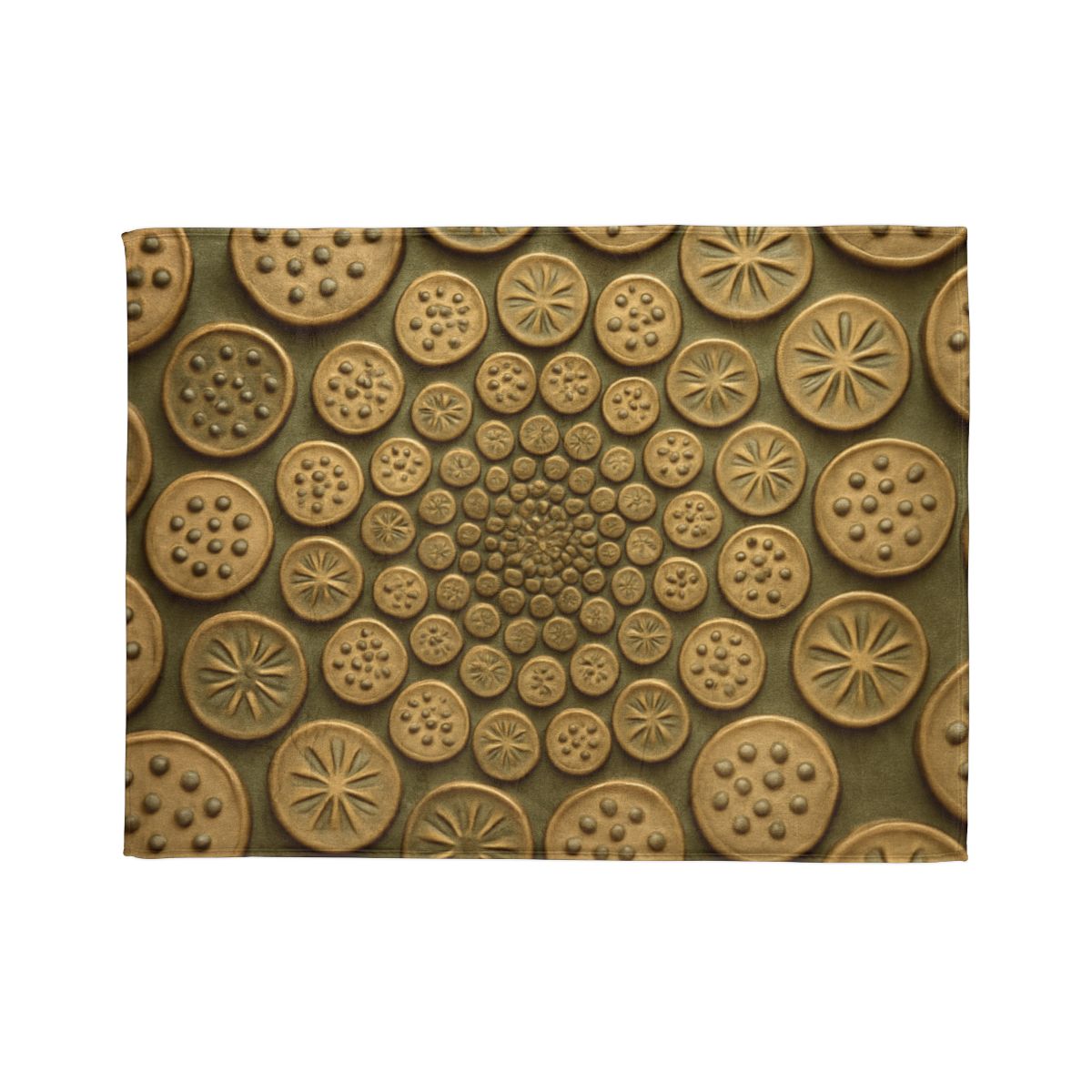 Seed Pod Micro Spiral Array warm winter blankets