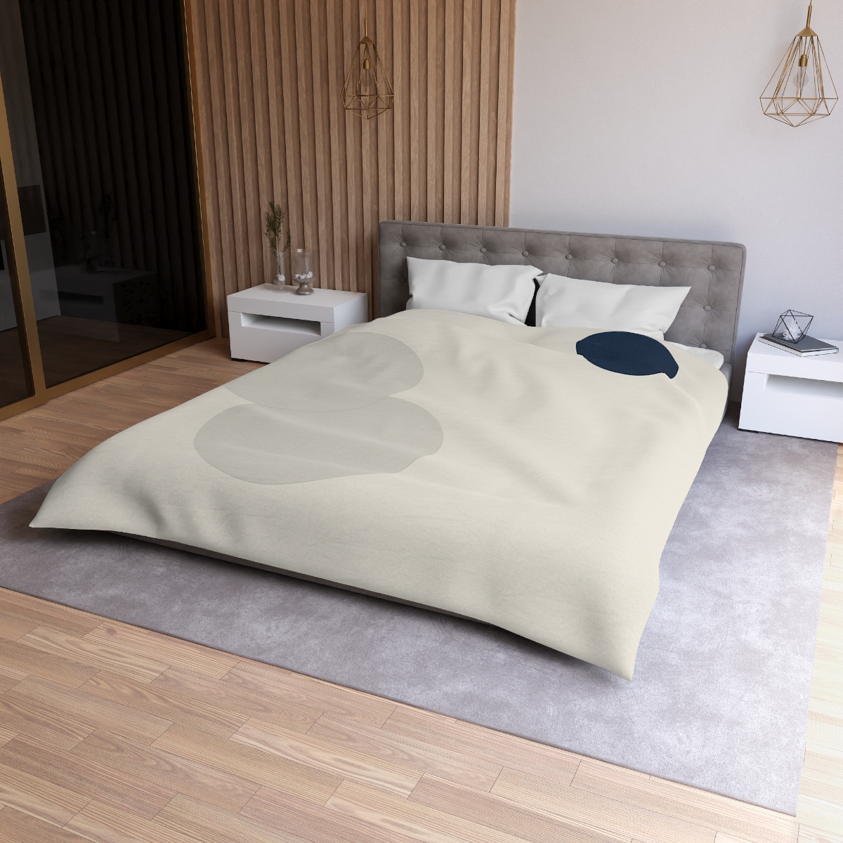 Quiet Orbit Of Three Circles designer printed duvets