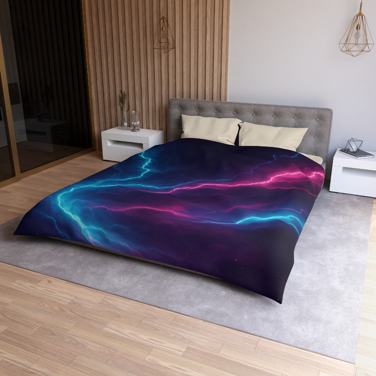 Ion Storm Ribbon Current unique patterned duvets