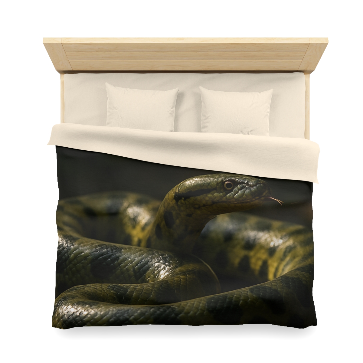 Shadow Ribbon Green Anaconda stylish duvet covers