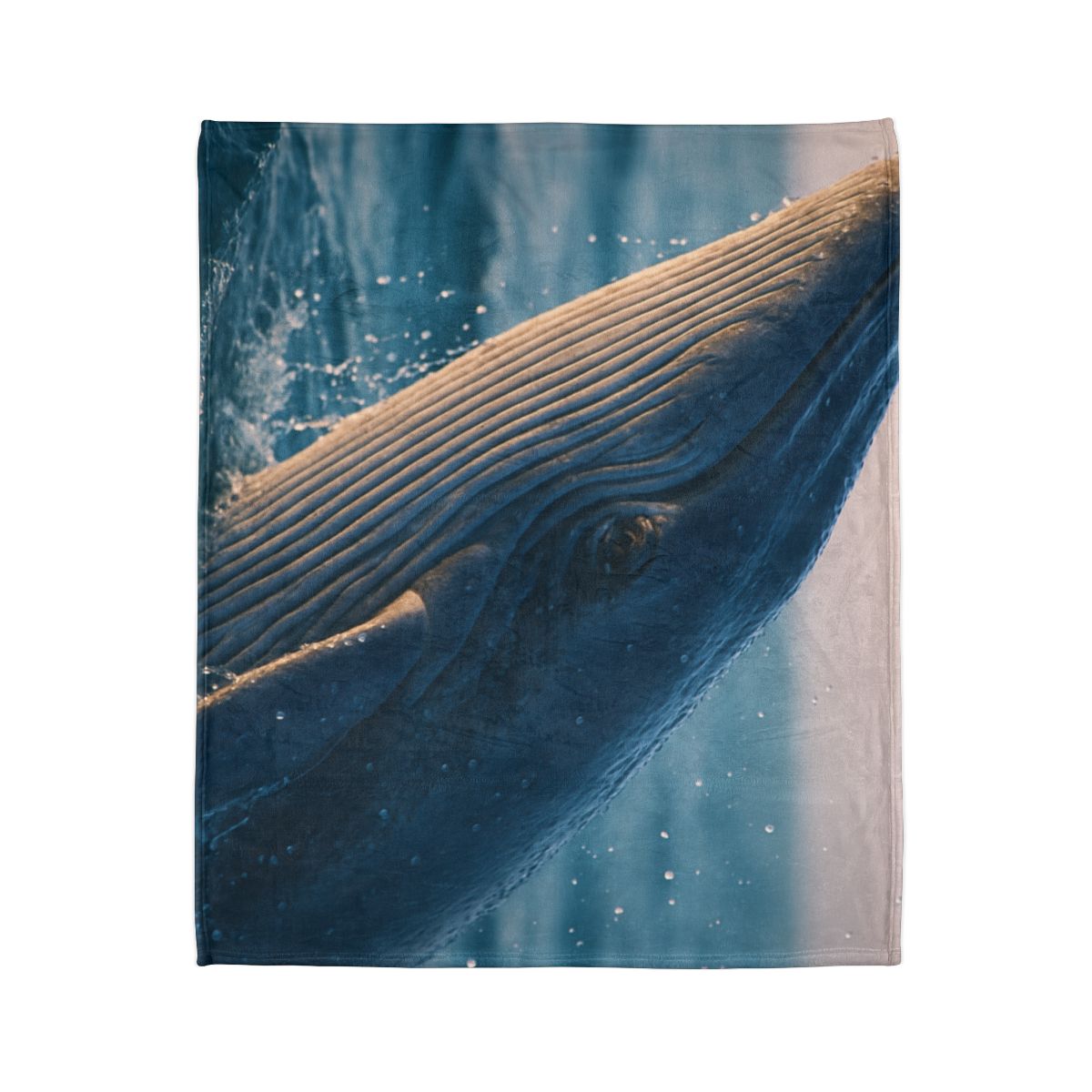 Ocean Song Blue Whale stylish throw blankets