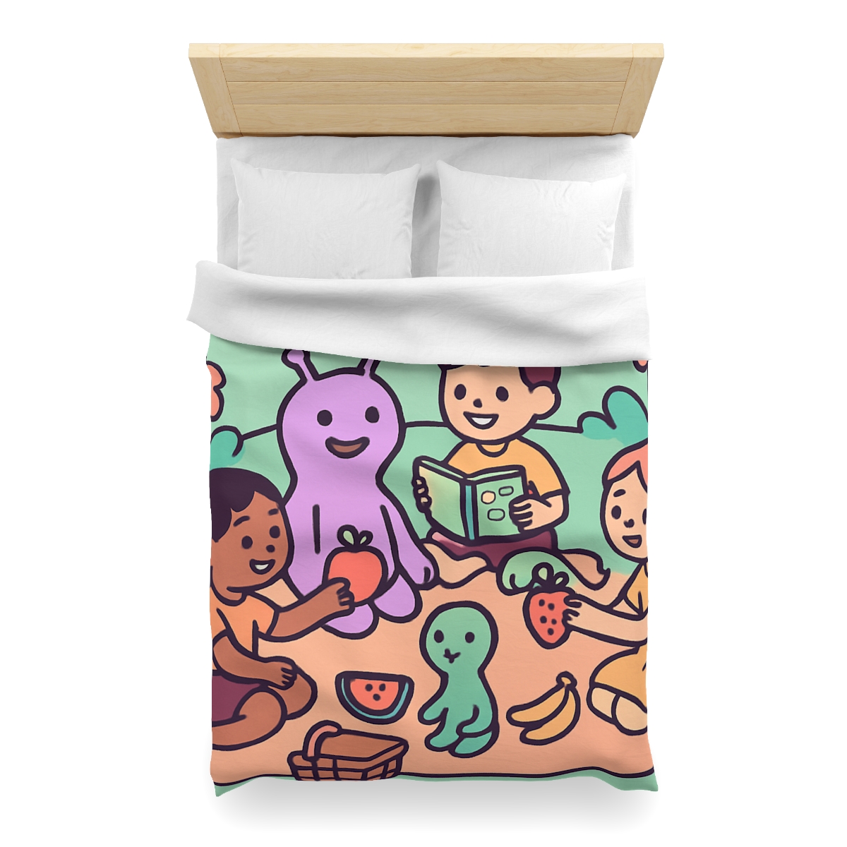 Galactic Garden Picnic trendy bedroom duvets