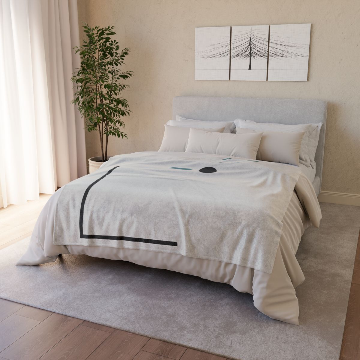 Horizon Gate Triptych soft fleece blankets