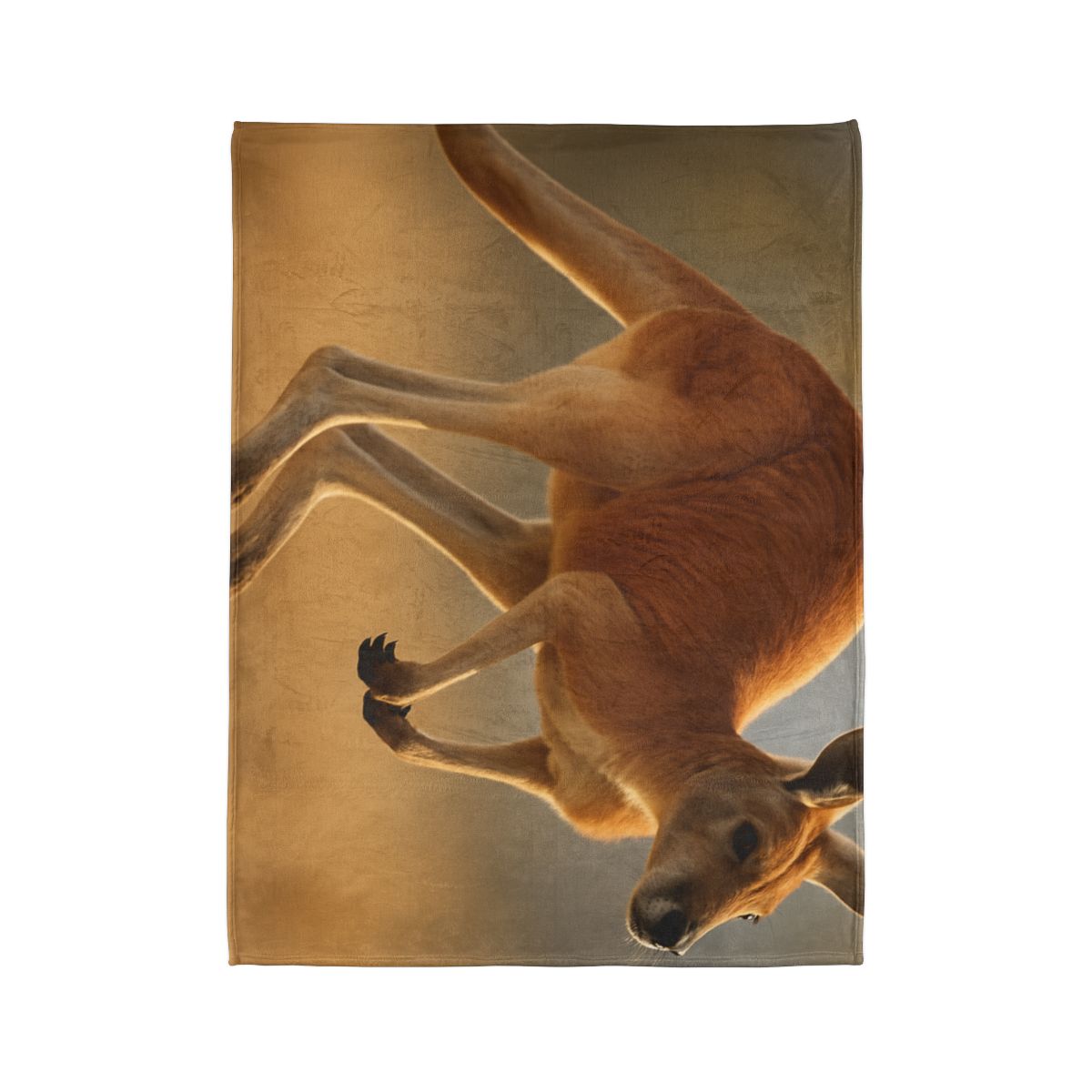 Ember Hop Red Kangaroo designer printed blankets