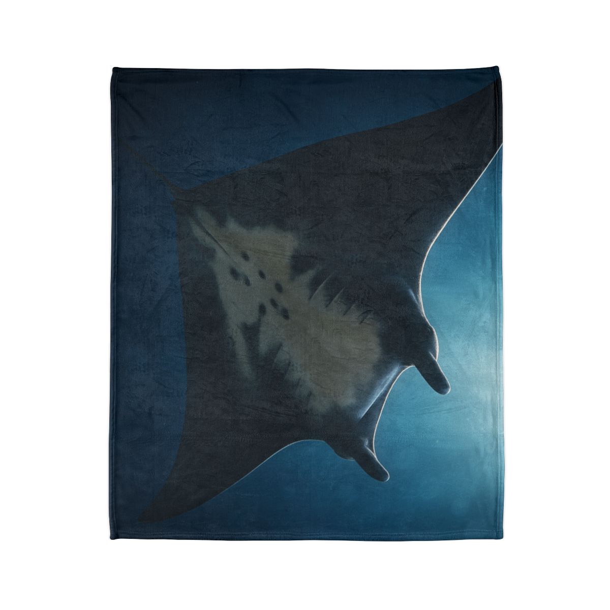 Manta Ray Moon Glide decorative home blankets