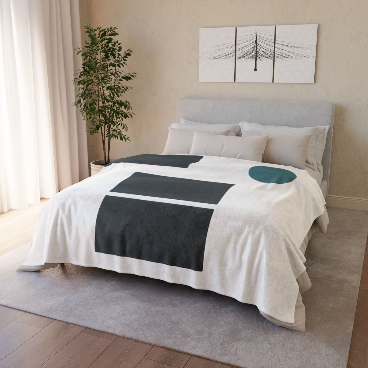 Orbiting Block Quartet unique gift blankets