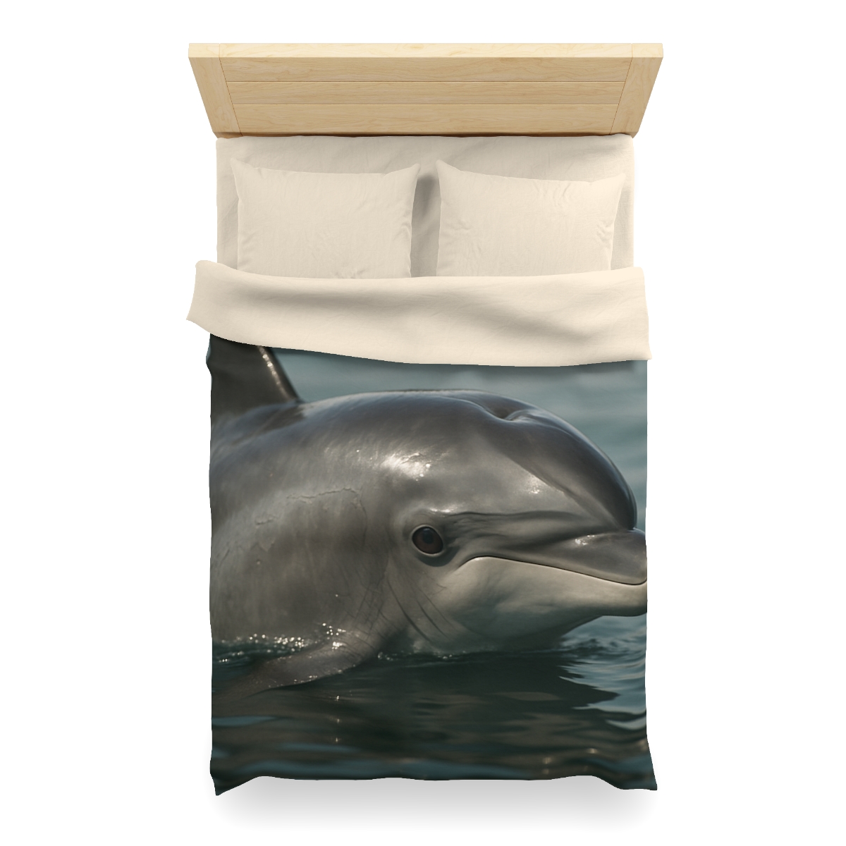 Mirror Calm Bottlenose Dolphin custom duvets